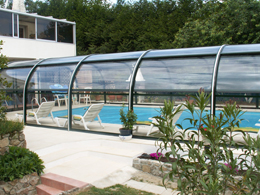 Abri de piscine modèle Tabarca Adossé installé à Moirans (38)